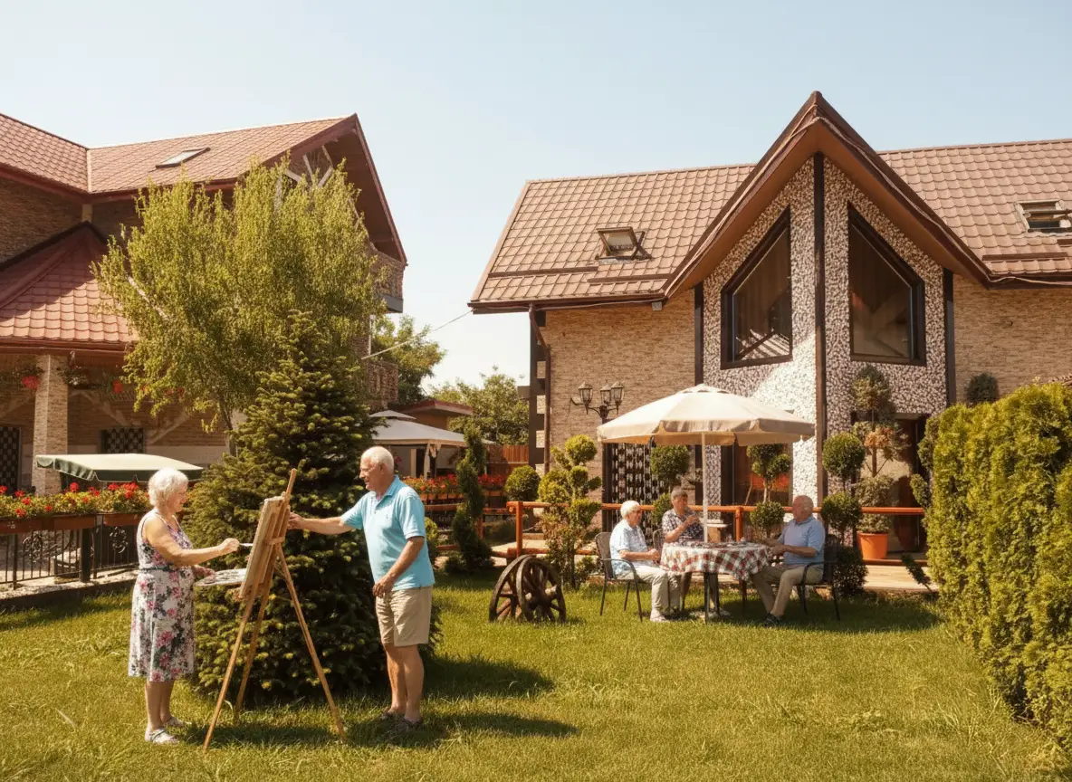 Ateliere creative și jocuri care stimulează memoria și buna dispoziție.
